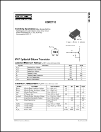 Click here to download KSR2113MTF Datasheet