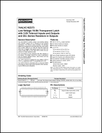 Click here to download 74ALVC162373TX Datasheet