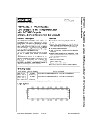 Click here to download 74LVT322373 Datasheet