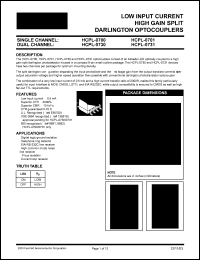 Click here to download HCPL-0731R1 Datasheet