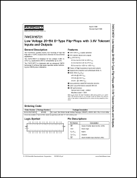 Click here to download 74VCX16721 Datasheet