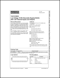 Click here to download 74VCX16838 Datasheet