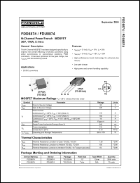 Click here to download FDU8874 Datasheet