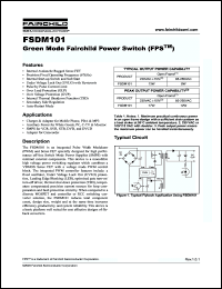 Click here to download FSDM101 Datasheet
