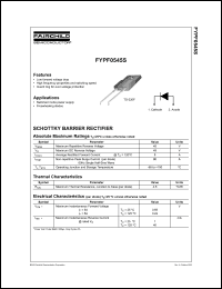 Click here to download FYPF0545S Datasheet