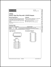 Click here to download 74F564 Datasheet