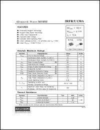 Click here to download IRFU130 Datasheet