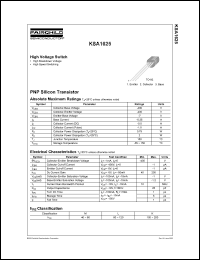 Click here to download KSA1625 Datasheet