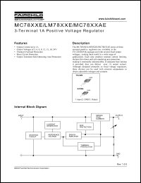 Click here to download MC7805ECT Datasheet
