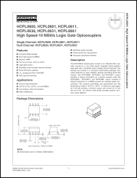 Click here to download HCPL0601R1V Datasheet