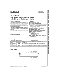 Click here to download 74LCX162244MEAX Datasheet