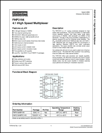 Click here to download FHP3194IM14X Datasheet
