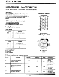 Click here to download 54AC241L1M Datasheet