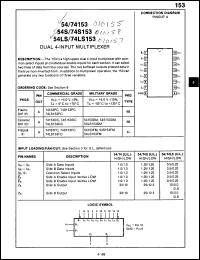 Click here to download 74LS153FCQM Datasheet