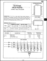 Click here to download 74152DCQM Datasheet