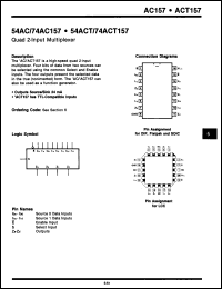 Click here to download 74ACT157PCQR Datasheet