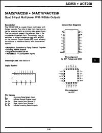 Click here to download 54ACT258DMQB Datasheet