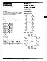 Click here to download 100102DCQR Datasheet