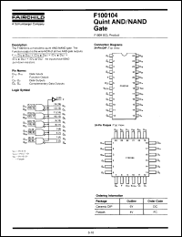 Click here to download 100104FC Datasheet