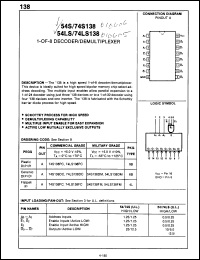 Click here to download 74S138FC Datasheet