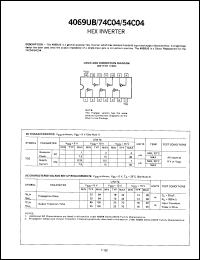 Click here to download 4069UBFCQM Datasheet