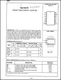 Click here to download 74177FCQM Datasheet