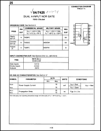 Click here to download 7425DC Datasheet