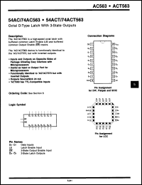 Click here to download 74ACT563PCQR Datasheet