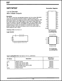 Click here to download 54F537DM Datasheet