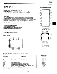 Click here to download 74F547DC Datasheet