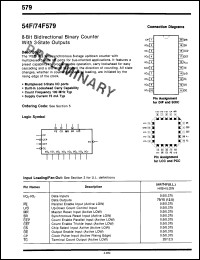 Click here to download 74F579DC Datasheet