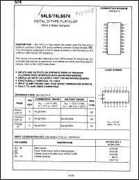 Click here to download 74LS574DCQR Datasheet