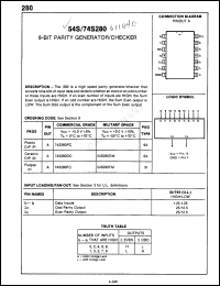 Click here to download 54S280DMQB Datasheet