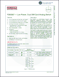 Click here to download FSA2567UMX Datasheet