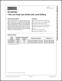 Click here to download NC7SZD384_05 Datasheet