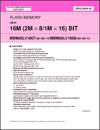 Click here to download MBM29LV160B-12PN Datasheet