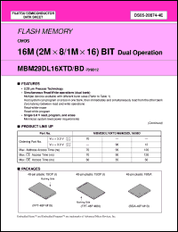 Click here to download MBM29DL161BD90PBT Datasheet