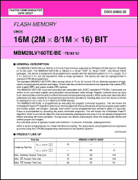 Click here to download MBM29LV160BE90TN Datasheet