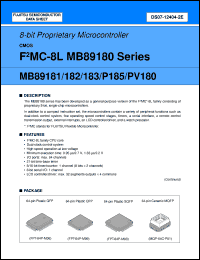 Click here to download MB89PV180CF-101 Datasheet