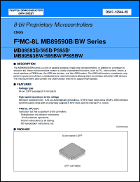 Click here to download MB89593BPFV Datasheet