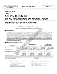 Click here to download MB81F643242C-60 Datasheet