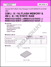 Click here to download MB84VD22183EH-90-PBS Datasheet