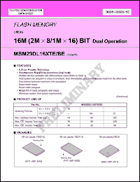Click here to download MBM29DL161BE70TR Datasheet
