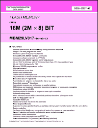 Click here to download MBM29LV017 Datasheet