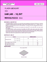 Click here to download MBM29LV652UE Datasheet