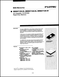 Click here to download MBM27128-25C Datasheet