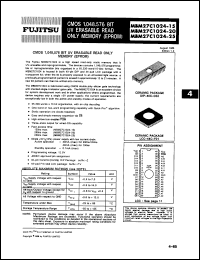 Click here to download MBM27C1024-20Z Datasheet