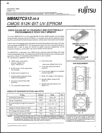 Click here to download MBM27C512-30Z-W Datasheet