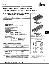 Click here to download MB84256A-70PF Datasheet