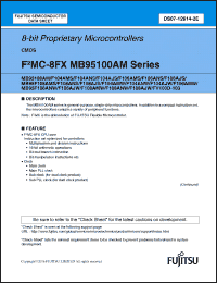 Click here to download MB95F108ANW Datasheet